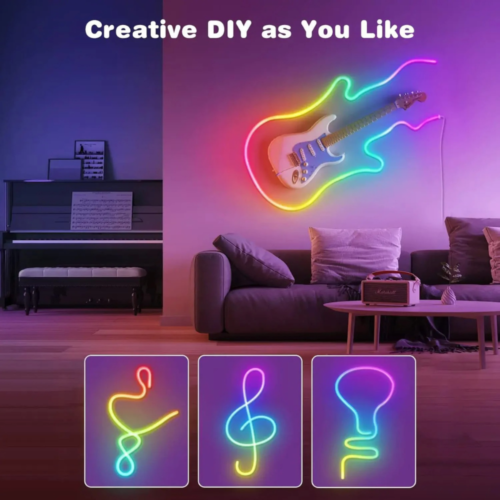 NeoGlow™ – RGBIC Music Sync Neon LED Strip Lights