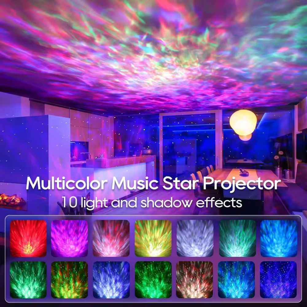 StarMuse™ – LED Galaxy Projector with Bluetooth Music Player