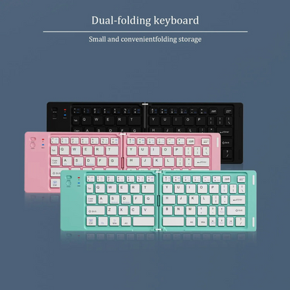 KeyFold™ – Rechargeable Foldable Wireless Keyboard