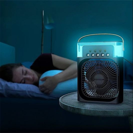 BreezeCube™ – 3-in-1 Mini Air Cooler & Humidifier