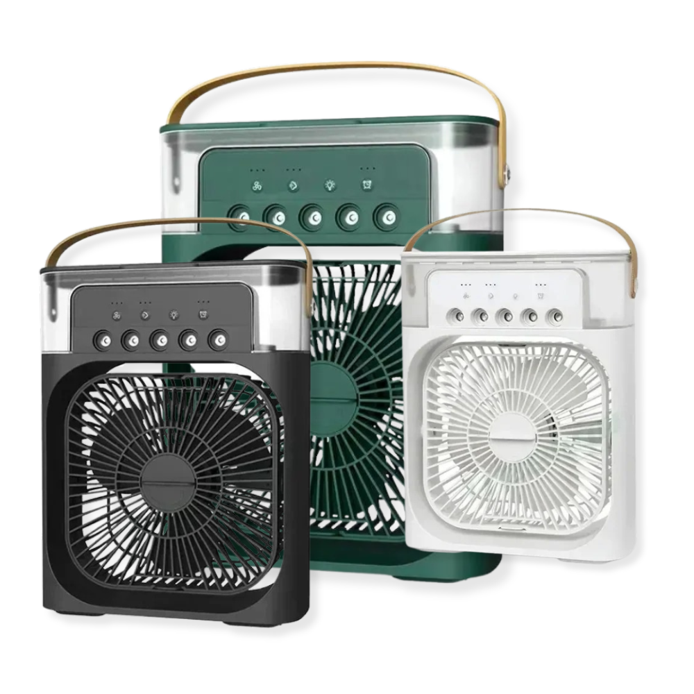 BreezeCube™ – 3-in-1 Mini Air Cooler & Humidifier