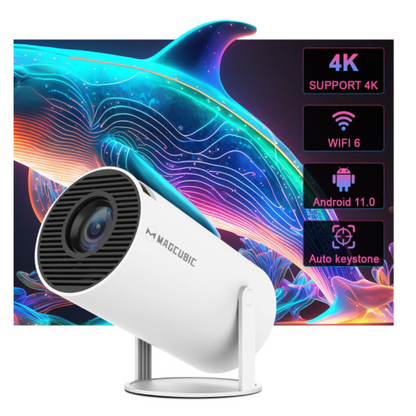 CineCore™ – HY300 Pro 4K Android WiFi6 Home Projector